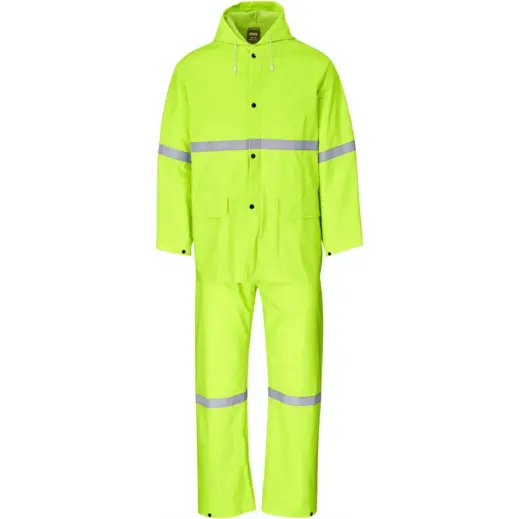 Tornado Rainsuit Polyester PVC Yellow Front